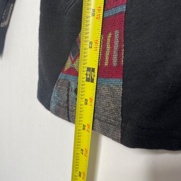 Parsley & Sage Sweatshirt Womens L Patchwork Mixed Print Wearable Art Full Zip - Picture 5 of 6